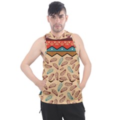 Ethnic-tribal-pattern-background Men s Sleeveless Hoodie by Vaneshart