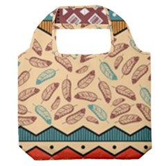 Ethnic-tribal-pattern-background Premium Foldable Grocery Recycle Bag by Vaneshart