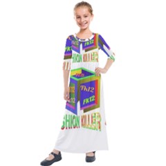 Project 20230104 1756111-01 Kids  Quarter Sleeve Maxi Dress by 1212