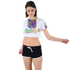 Project 20230104 1756111-01 Tie Back Short Sleeve Crop Tee by 1212