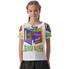 Project 20230104 1756111-01 Kids  Frill Chiffon Blouse by 1212