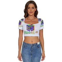 Project 20230104 1756111-01 Short Sleeve Square Neckline Crop Top  by 1212