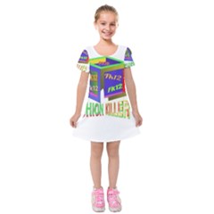 Fashionkiller12 Kids  Short Sleeve Velvet Dress