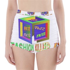 Fashionkiller12 High-waisted Bikini Bottoms by 1212