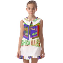 Fashionkiller12 Kids  Pilgrim Collar Ruffle Hem Dress by 1212