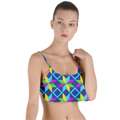 Colorful Stars Pattern                                                                     Layered Top Bikini Top by LalyLauraFLM