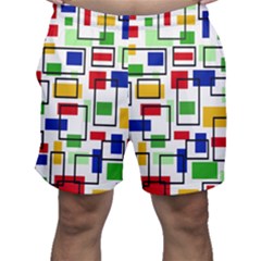 Colorful Rectangles                                                             Men s Shorts