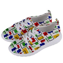 Colorful Rectangles                                                                   Women s Lightweight Sports Shoes by LalyLauraFLM