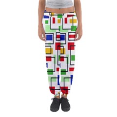 Colorful Rectangles                                                                      Women s Jogger Sweatpants by LalyLauraFLM