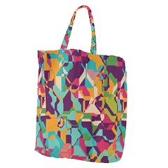 Retro Chaos                                                                   Giant Grocery Zipper Tote by LalyLauraFLM