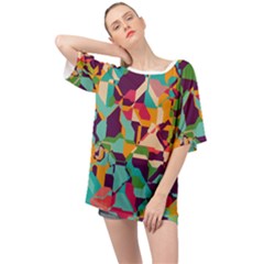 Retro Chaos                                                                     Oversized Chiffon Top by LalyLauraFLM