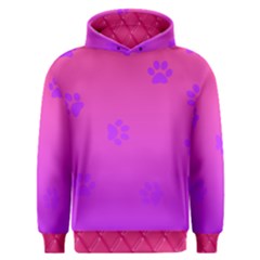 Purple Paw Prints Men s Overhead Hoodie by LemonadeandFireflies