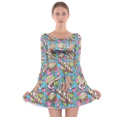 Sweet Treats Long Sleeve Skater Dress by LemonadeandFireflies