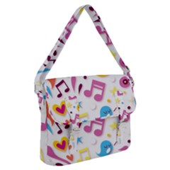 Love Cute Cartoon Seamless Shading Buckle Messenger Bag by Jancukart