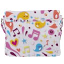 Love Cute Cartoon Seamless Shading Buckle Messenger Bag View3