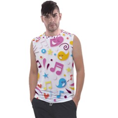 Love Cute Cartoon Seamless Shading Men s Regular Tank Top by Jancukart