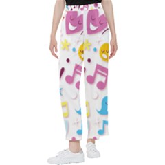 Love Cute Cartoon Seamless Shading Women s Pants 