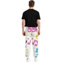 Love Cute Cartoon Seamless Shading Men s Elastic Waist Pants View2