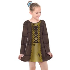 Steampunk Kids  Long Sleeve Dress by LemonadeandFireflies