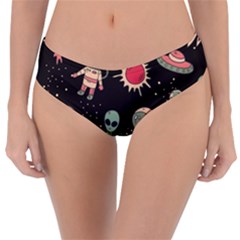 Space Pattern Cartoon Reversible Classic Bikini Bottoms