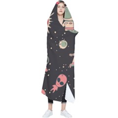 Space Pattern Cartoon Wearable Blanket