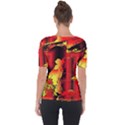 Red Light II Shoulder Cut Out Short Sleeve Top View2