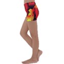 Red Light II Kids  Lightweight Velour Yoga Shorts View2