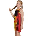 Red Light II Kids  Halter Collar Waist Tie Chiffon Dress View2