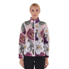 Roses Vintage Pattern Women s Bomber Jacket