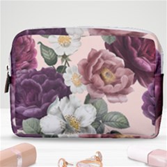 Roses Vintage Pattern Make Up Pouch (medium) by Valentinaart