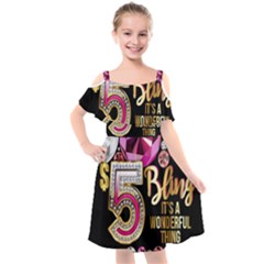 Pop Socket - Gemz Kids  Cut Out Shoulders Chiffon Dress by KzFashionShop