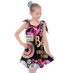 Pop Socket - Gemz Kids  Tie Up Tunic Dress by KzFashionShop