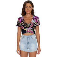 Pop Socket - Gemz V-neck Crop Top