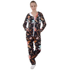 Vintage Floral Pattern Women s Tracksuit by Valentinaart