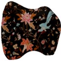 Vintage Floral pattern Velour Head Support Cushion View3