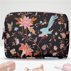 Vintage Floral Pattern Make Up Pouch (medium) by Valentinaart