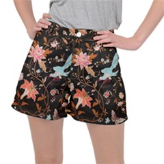 Vintage Floral Pattern Ripstop Shorts by Valentinaart