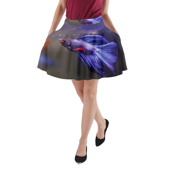 Betta Fish Photo And Wallpaper Cute Betta Fish Pictures A-Line Pocket Skirt