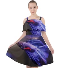 Betta Fish Photo And Wallpaper Cute Betta Fish Pictures Cut Out Shoulders Chiffon Dress by StoreofSuccess