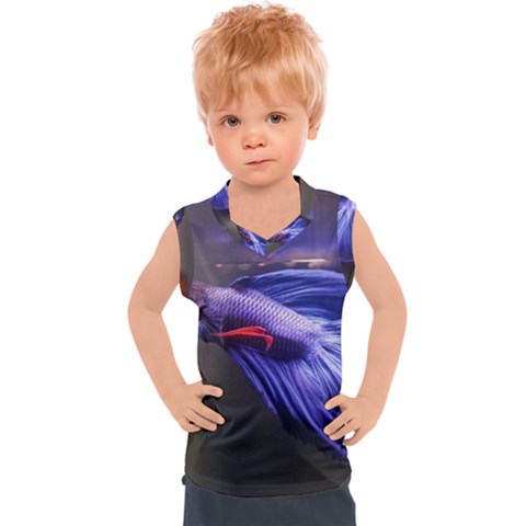 Betta Fish Photo And Wallpaper Cute Betta Fish Pictures Kids  Sport Tank Top by StoreofSuccess