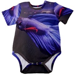 Betta Fish Photo And Wallpaper Cute Betta Fish Pictures Baby Short Sleeve Bodysuit by StoreofSuccess