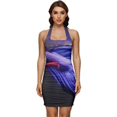 Betta Fish Photo And Wallpaper Cute Betta Fish Pictures Sleeveless Wide Square Neckline Ruched Bodycon Dress by StoreofSuccess