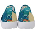 Waves Ocean Sea Abstract Whimsical (2) Kids  Slip On Sneakers View4