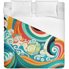 Wave Waves Ocean Sea Abstract Whimsical Duvet Cover (king Size)