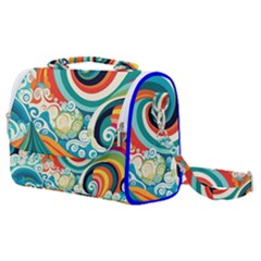 Wave Waves Ocean Sea Abstract Whimsical Satchel Shoulder Bag