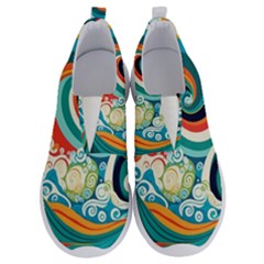 Wave Waves Ocean Sea Abstract Whimsical No Lace Lightweight Shoes