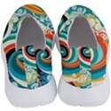 Wave Waves Ocean Sea Abstract Whimsical No Lace Lightweight Shoes View4