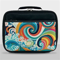 Wave Waves Ocean Sea Abstract Whimsical Lunch Bag