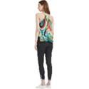 Wave Waves Ocean Sea Abstract Whimsical Flowy Camisole Tank Top View2