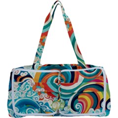 Wave Waves Ocean Sea Abstract Whimsical Multi Function Bag by Jancukart